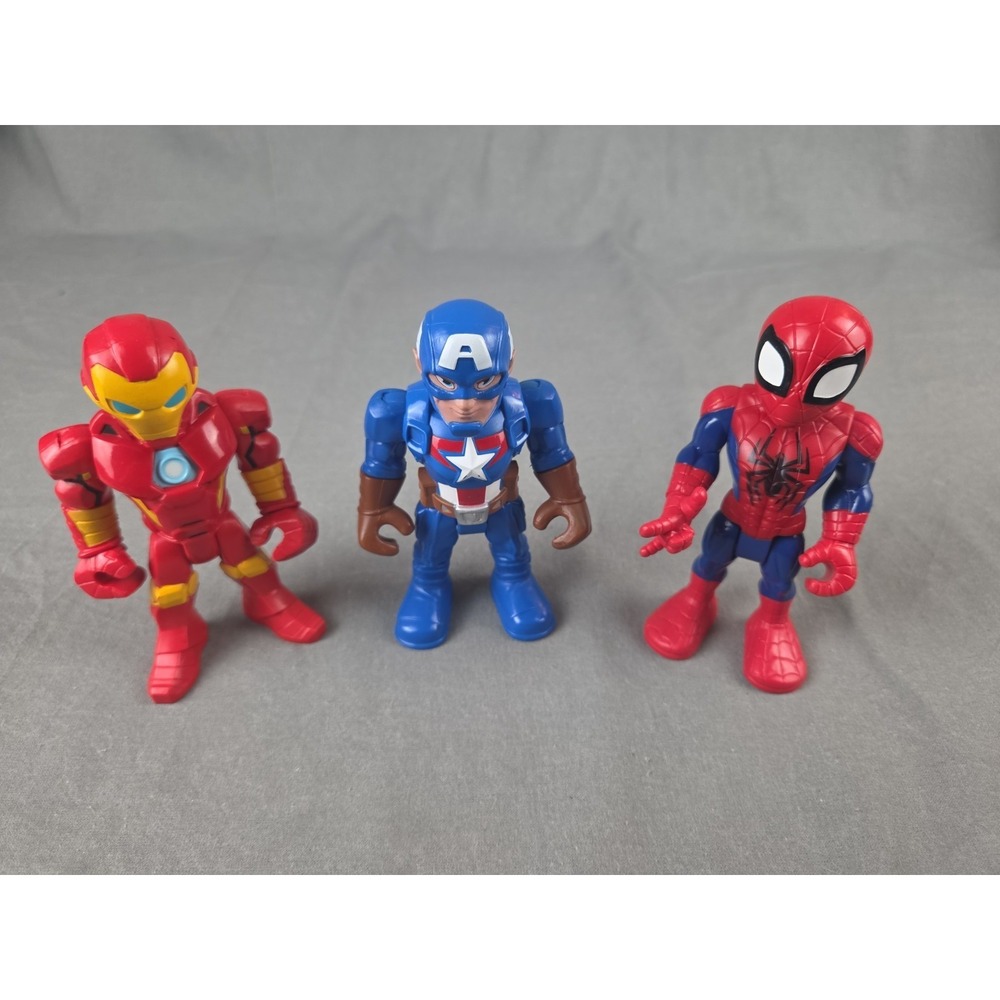 3 Playskool Marvel Super Hero Adventures 5" Action Figures Spider-Man +More!